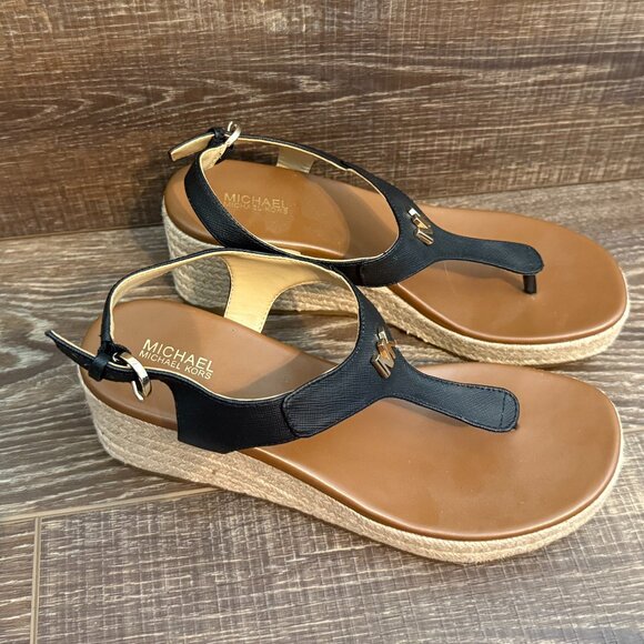 Michael Kors T-Strap Wedge Sandal - Size 8 - Picture 6 of 15